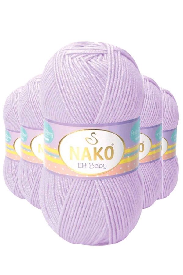 61e0369d99da8-8237.jpg 5 Adet Elite Baby El Örgü İpi Tüylenmeyen Bebek Yünü Mine Çiçeği 5090