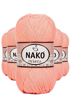 61e185b8c6d52-8296.jpg 5 Adet Pırlanta Amigurumi El Örgü İpi Yünü Somon 3148