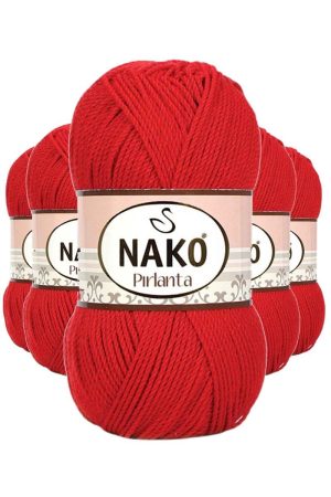 61e18b130a3b0-8303.jpg 5 Adet Pırlanta Amigurumi El Örgü İpi Yünü Gelincik Kırmızı 6741