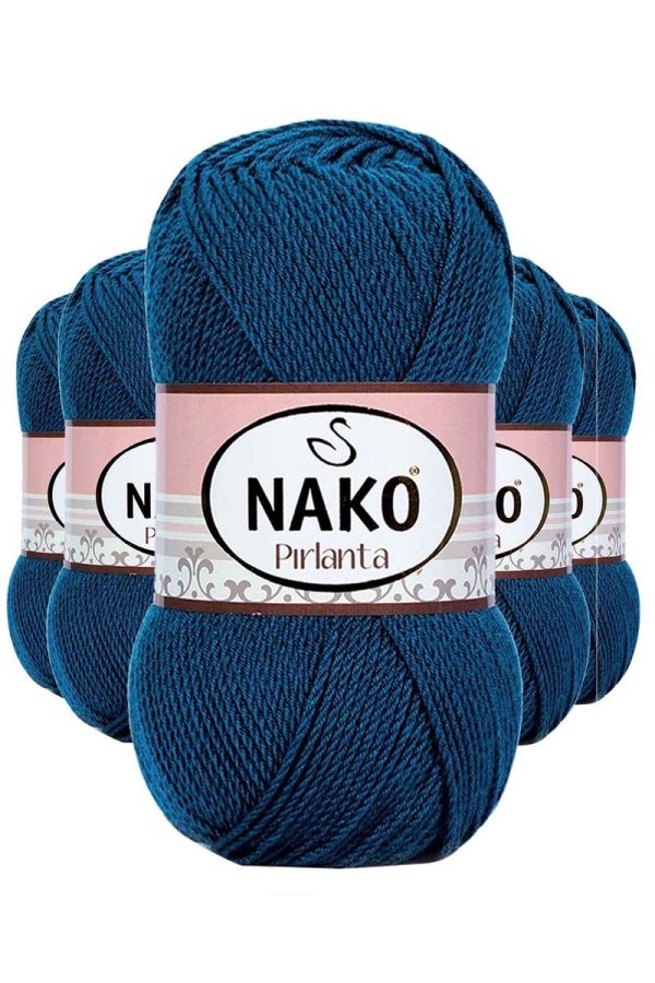 61e18e0dee761-8306.jpg 5 Adet Pırlanta Amigurumi El Örgü İpi Yünü Petrol Mavi 10328