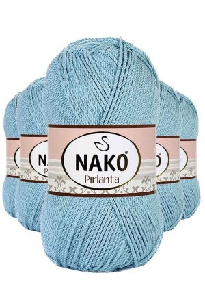 5 Adet Pırlanta Amigurumi El Örgü İpi Yünü Azur 10482