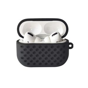 Apple Airpods Pro 2 (2.nesil) Spor Delikli Kılıf - Siyah-siyah