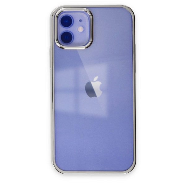 Apple İphone 12 Kılıf Element Silikon - Gümüş