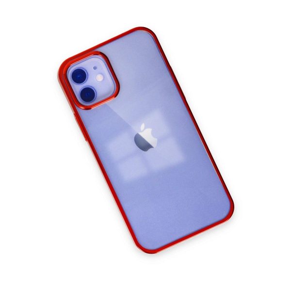 Apple İphone 12 Kılıf Element Silikon - Kırmızı