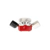 Apple Airpods 3 (3.nesil) Basmalı Kılıf - Kırmızı-siyah-beyaz