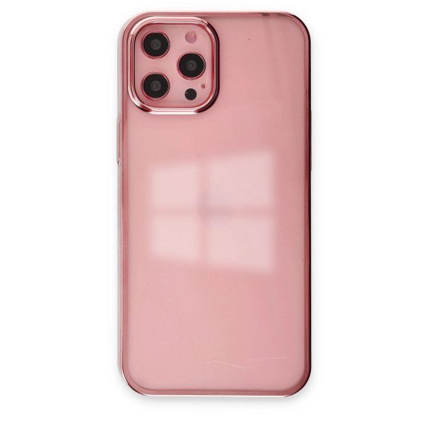 Apple İphone 12 Pro Max Kılıf Element Silikon - Pembe