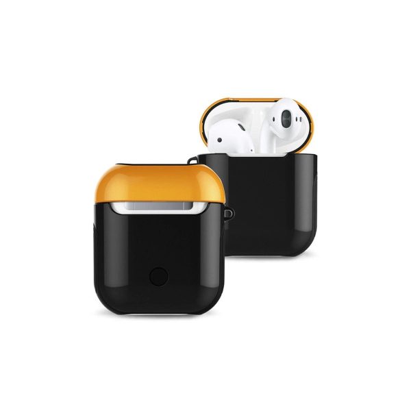 Apple Airpods 2 (2.nesil) 3in1 Kılıf - Siyah-sarı