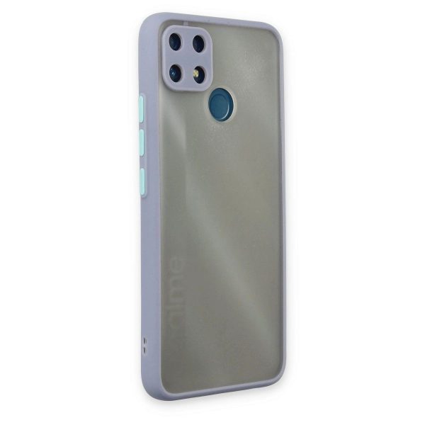 Realme C25 Kılıf Montreal Silikon Kapak - Gri