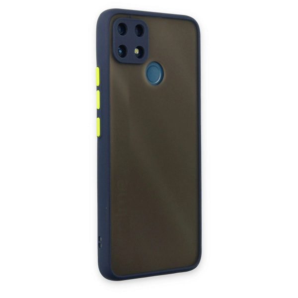 Realme C25 Kılıf Montreal Silikon Kapak - Lacivert