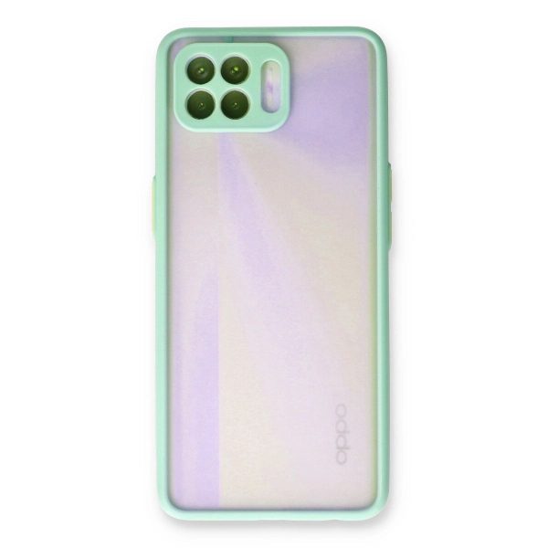 Oppo Reno 4 Lite Kılıf Montreal Silikon Kapak - Turkuaz
