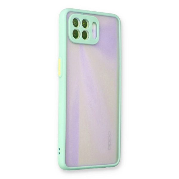 Oppo Reno 4 Lite Kılıf Montreal Silikon Kapak - Turkuaz