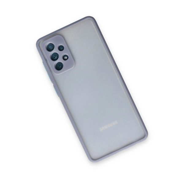Samsung Galaxy A72 Kılıf Montreal Silikon Kapak - Gri