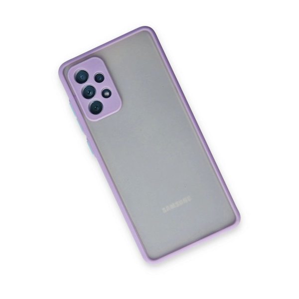 Samsung Galaxy A72 Kılıf Montreal Silikon Kapak - Mor