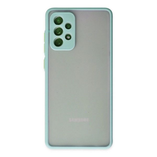 Samsung Galaxy A72 Kılıf Montreal Silikon Kapak - Turkuaz