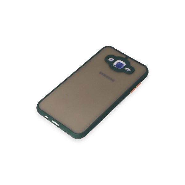 Samsung Galaxy J7 Kılıf Montreal Silikon Kapak - Yeşil