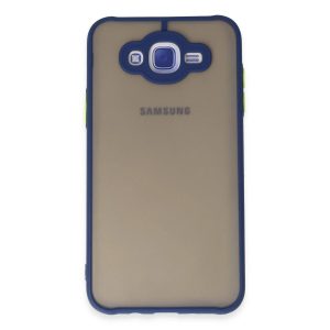 Samsung Galaxy J7 Kılıf Montreal Silikon Kapak - Lacivert