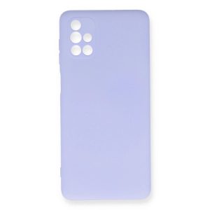 Samsung Galaxy M51 Kılıf Nano İçi Kadife Silikon - Lila