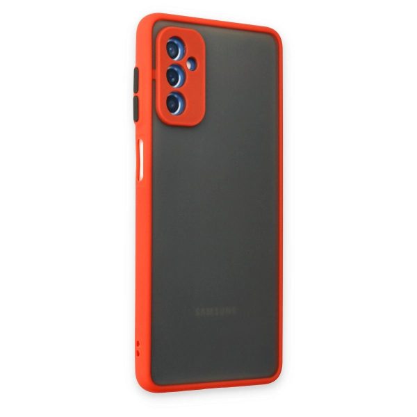 Samsung Galaxy M52 5g Kılıf Montreal Silikon Kapak - Kırmızı