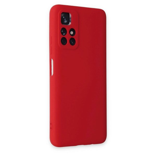 Xiaomi Redmi Note 11t Kılıf Nano İçi Kadife Silikon - Kırmızı