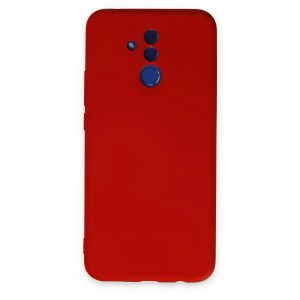 Huawei Mate 20 Lite Kılıf Nano İçi Kadife Silikon - Kırmızı