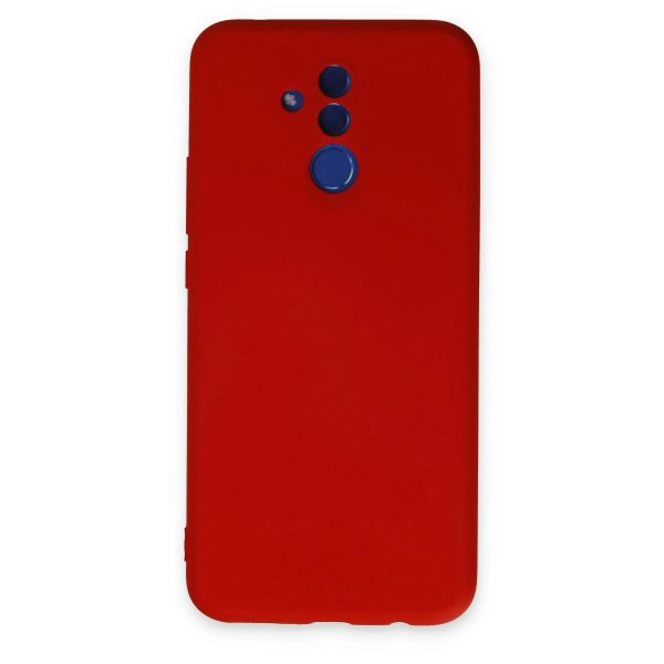Huawei Mate 20 Lite Kılıf Nano İçi Kadife Silikon - Kırmızı