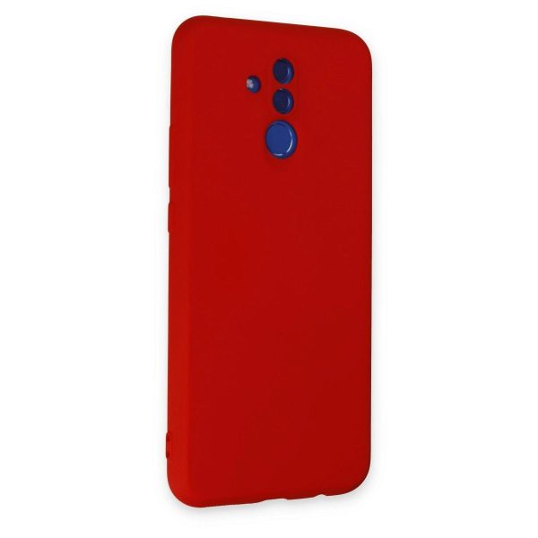 Huawei Mate 20 Lite Kılıf Nano İçi Kadife Silikon - Kırmızı