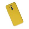 Huawei Mate 20 Lite Kılıf Nano İçi Kadife Silikon - Sarı