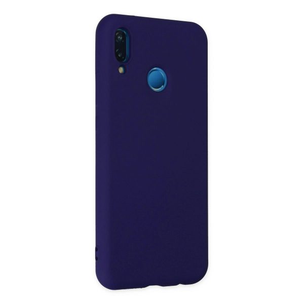 Huawei P20 Lite Kılıf Nano İçi Kadife Silikon - Mor