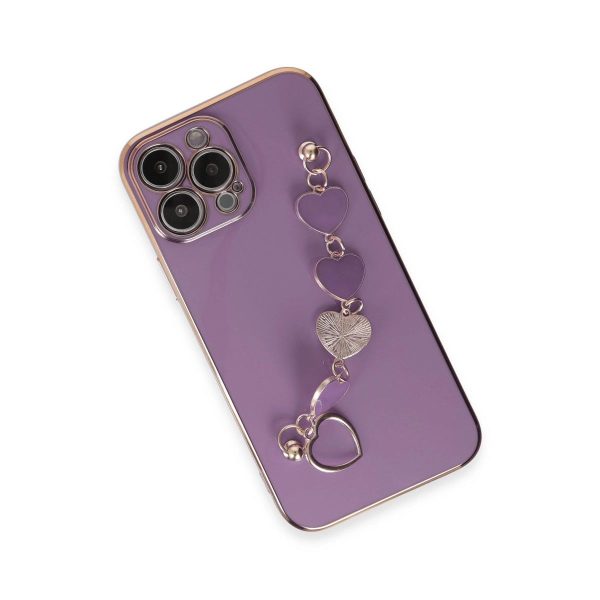 Apple İphone 14 Pro Max Kılıf Esila Silikon - Mor