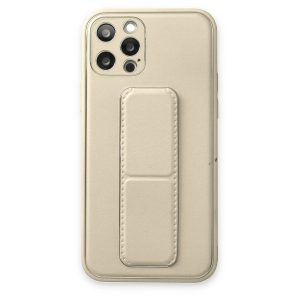 Apple İphone 12 Pro Kılıf Coco Deri Standlı Kapak - Beyaz