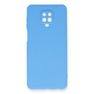 Xiaomi Redmi Note 9 Pro Kılıf Nano İçi Kadife Silikon - Mavi