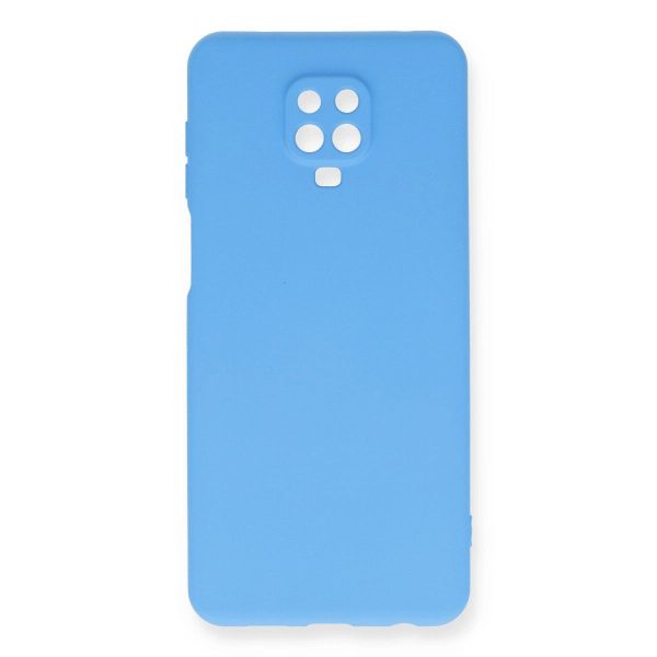 Xiaomi Redmi Note 9 Pro Kılıf Nano İçi Kadife Silikon - Mavi