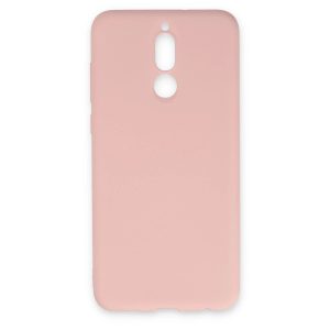 Huawei Mate 10 Lite Kılıf Nano İçi Kadife Silikon - Pudra