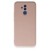 Huawei Mate 20 Lite Kılıf Nano İçi Kadife Silikon - Pudra