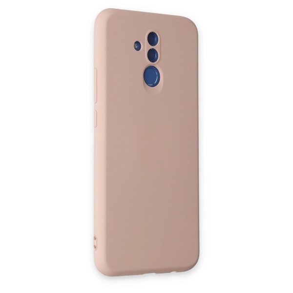 Huawei Mate 20 Lite Kılıf Nano İçi Kadife Silikon - Pudra