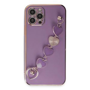 Apple İphone 12 Pro Kılıf Esila Silikon - Mor