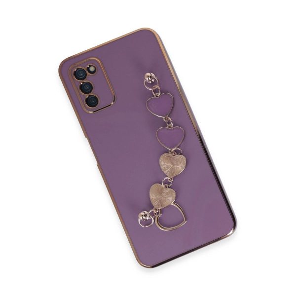 Samsung Galaxy A03s Kılıf Esila Silikon - Mor