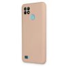 Realme C21 Kılıf Nano İçi Kadife Silikon - Pudra