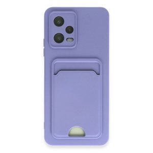 Xiaomi Redmi Note 12 4g Kılıf Kelvin Kartvizitli Silikon - Lila