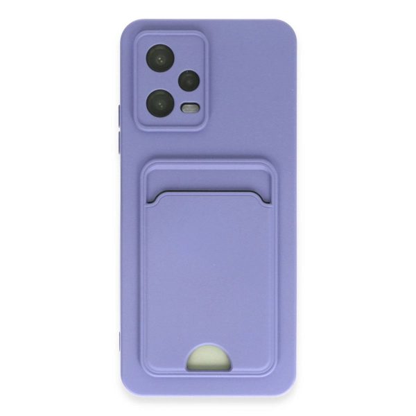 Xiaomi Redmi Note 12 4g Kılıf Kelvin Kartvizitli Silikon - Lila