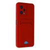 Xiaomi Redmi Note 12 4g Kılıf Kelvin Kartvizitli Silikon - Kırmızı