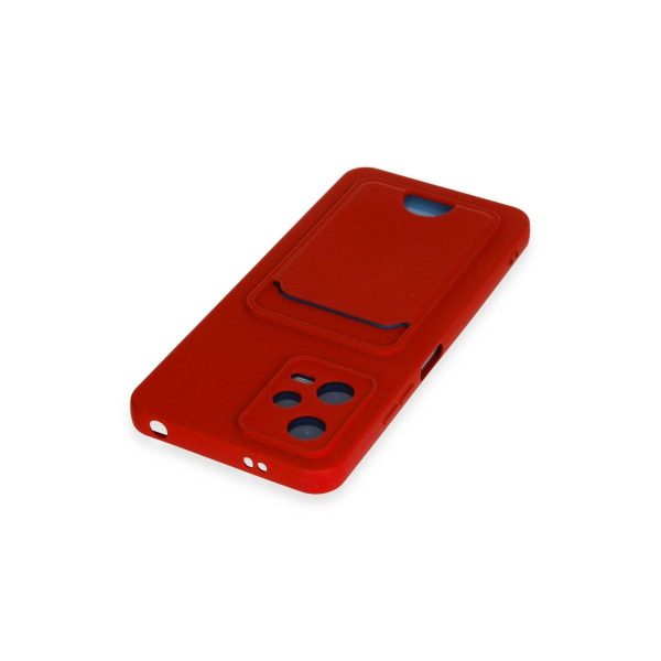 Xiaomi Redmi Note 12 4g Kılıf Kelvin Kartvizitli Silikon - Kırmızı