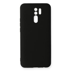 Xiaomi Redmi 9 Kılıf Nano İçi Kadife Silikon - Siyah