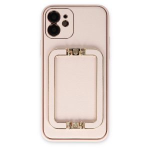 Apple İphone 12 Kılıf Coco Elit Kapak - Pudra