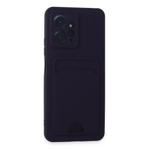 Xiaomi Redmi Note 12 4g Kılıf Kelvin Kartvizitli Silikon - Derin Mor