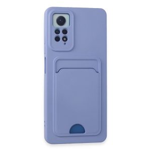Xiaomi Redmi Note 12 Pro 4g Kılıf Kelvin Kartvizitli Silikon - Lila