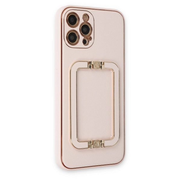 Apple İphone 12 Pro Kılıf Coco Elit Kapak - Pudra