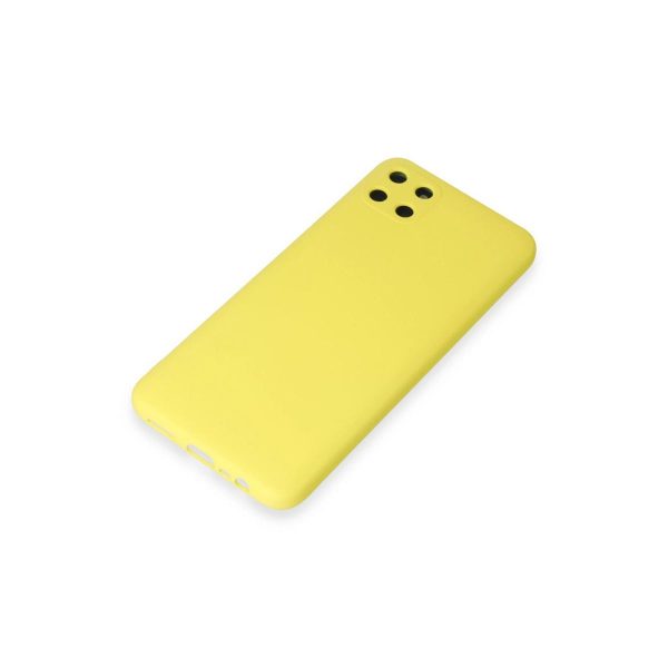 Realme C11 Kılıf Nano İçi Kadife Silikon - Sarı