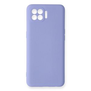 Oppo Reno 4 Lite Kılıf Nano İçi Kadife Silikon - Lila