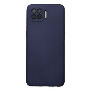 Oppo Reno 4 Lite Kılıf Nano İçi Kadife Silikon - Lacivert